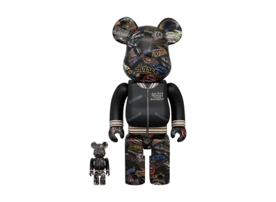 MEDICOM TOY "BEARBRICK" Avirex 50Th Varsity 100% & 400%