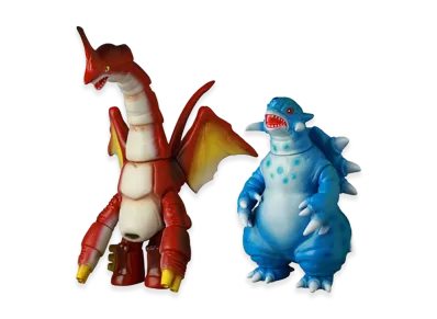 MEDICOM TOY "MAT(MONSTER ART TOY)" Shirari & Kodalar Legendary 2 Great Monsters Set