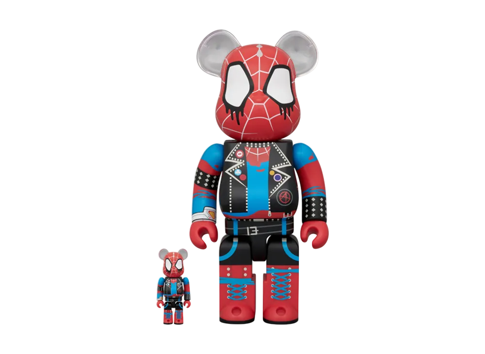 MEDICOM TOY "BEARBRICK" -SPIDER-MAN: ACROSS THE SPIDER-VERSE- Spider-Punk 100% & 400%