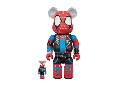 MEDICOM TOY "BEARBRICK" -SPIDER-MAN: ACROSS THE SPIDER-VERSE- Spider-Punk 100% & 400%