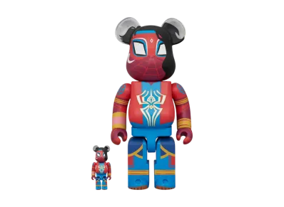 MEDICOM TOY "BEARBRICK" -SPIDER-MAN: ACROSS THE SPIDER-VERSE- Spider-Man India 100% & 400%