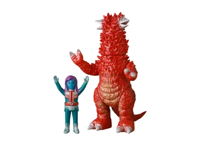 MEDICOM TOY "MAT(MONSTER ART TOY)" -Ultraseven- Pandong + Mini Goth Alien