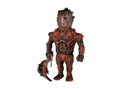 MEDICOM TOY Fireball Head "Red Warrior"