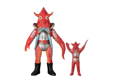 MEDICOM TOY "Toei Retro Sofvi Collection" -Kamen Rider V3- Ika Fire (New Color) + Mini Soft Vinyl