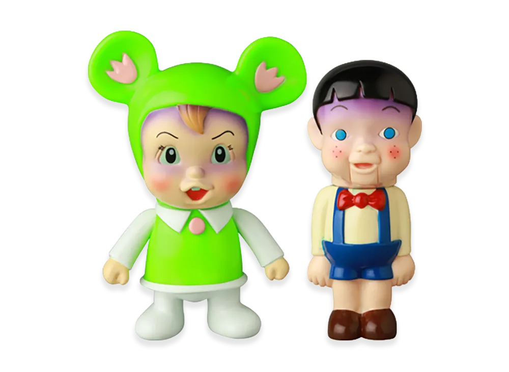 MEDICOM TOY Kirito (Green Ver.) & Takeshi Doll (New Color)