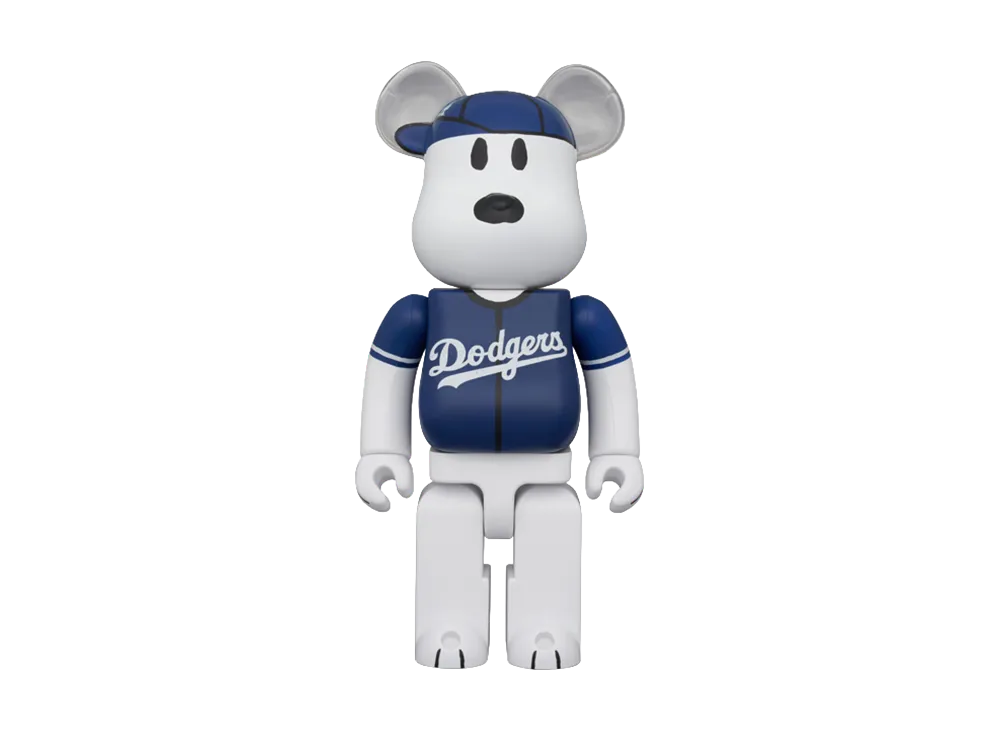 MEDICOM TOY "BEARBRICK" Mlb X Peanuts Bearbrick Snoopy (Los Angeles Dodgers) 1000%