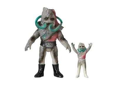 MEDICOM TOY "Toei Retro Sofvi Collection" -Masked Rider- Ghostar (New Glow-In-The-Dark Color) + Mini Soft Vinyl Figure