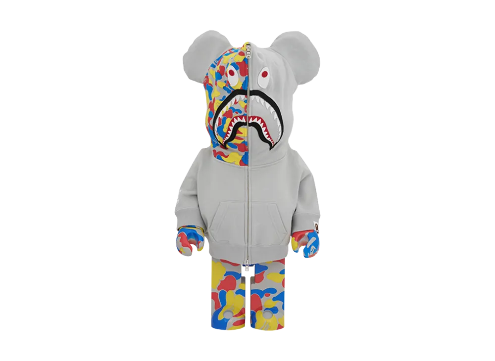 MEDICOM TOY "BEARBRICK" Bearbrick Bape Camo Shark Mct 30Th Anniversary 1000%