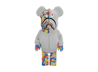 MEDICOM TOY "BEARBRICK" Bearbrick Bape Camo Shark Mct 30Th Anniversary 1000%