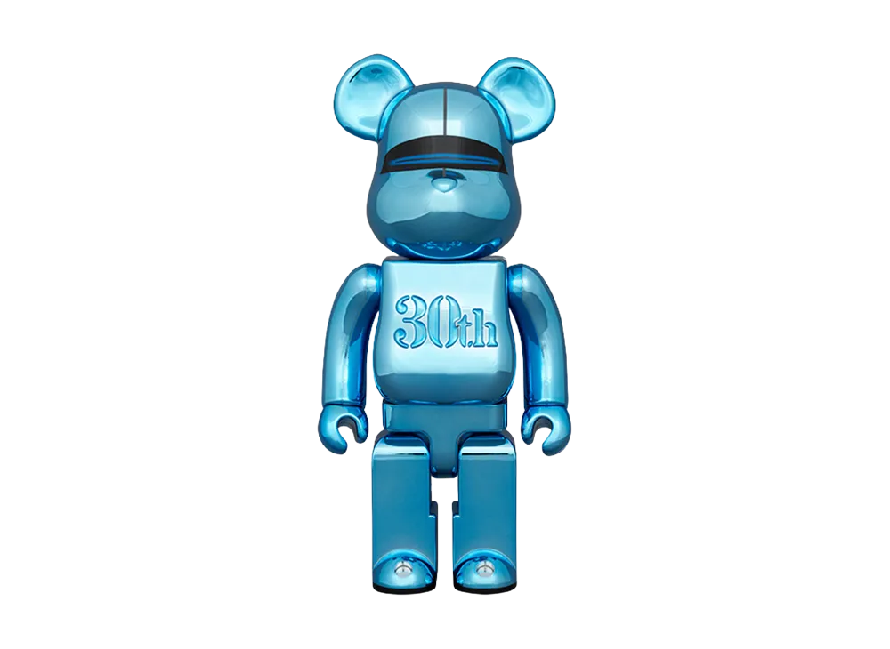 MEDICOM TOY "BEARBRICK" Bearbrick Hajime Sorayama Medicom Toy 30Th Anniversary Model Blue 400%