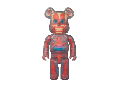 MEDICOM TOY "BEARBRICK" Bearbrick The Human Bear Orange Variant Version 400%