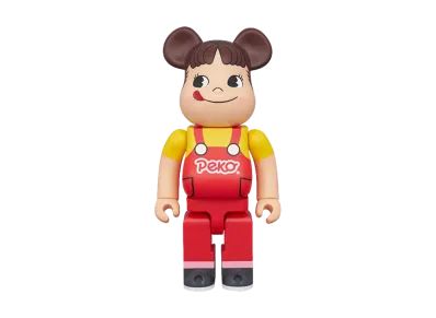 MEDICOM TOY "BEARBRICK" Bearbrick Peko-Chan (Overalls) Red 400%