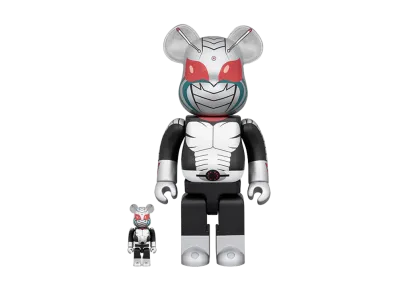 MEDICOM TOY "BEARBRICK" -MASKED RIDER SUPER-1- Bearbrick Kamen Rider Super-1 100% & 400%