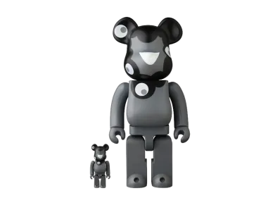 MEDICOM TOY "BEARBRICK" Bearbrick Myakumyaku (Monochrome Version) 100% & 400%