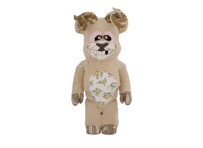 MEDICOM TOY "BEARBRICK" -Anne Valerie Dupond ONE OF KIND- Twisted Horns 1000%