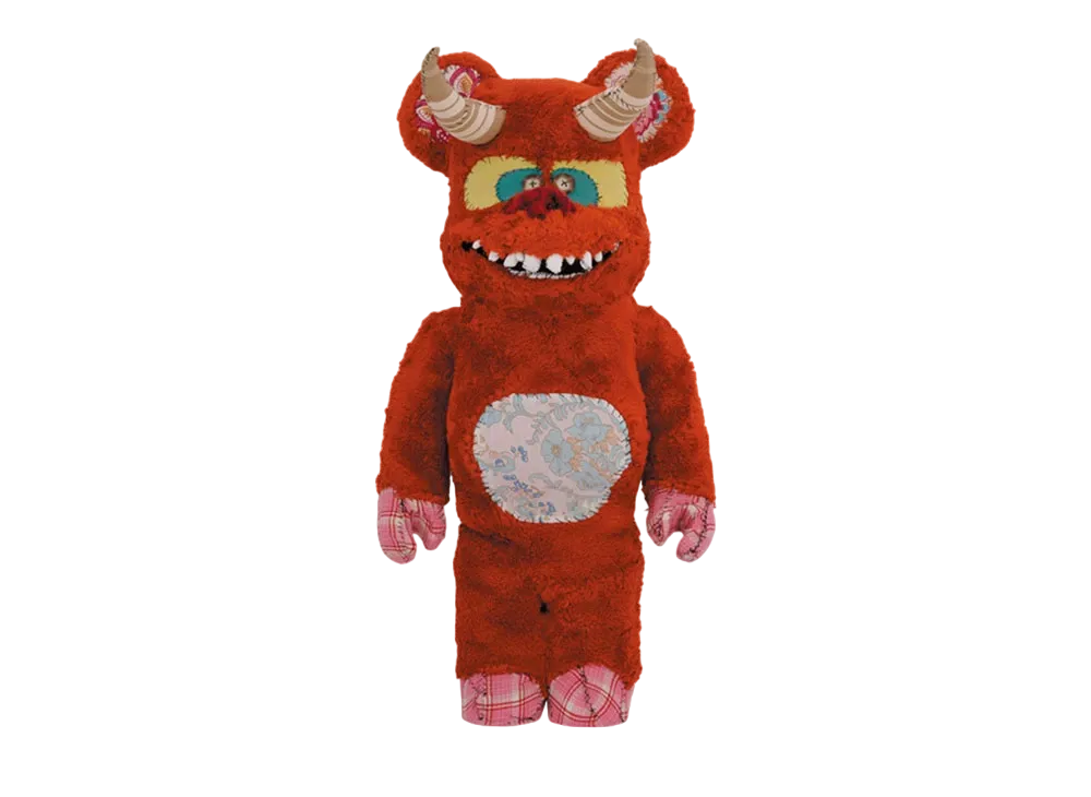 MEDICOM TOY "BEARBRICK" -Anne Valerie Dupond ONE OF KIND- Big Red 1000%