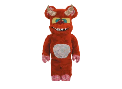 MEDICOM TOY "BEARBRICK" -Anne Valerie Dupond ONE OF KIND- Big Red 1000%