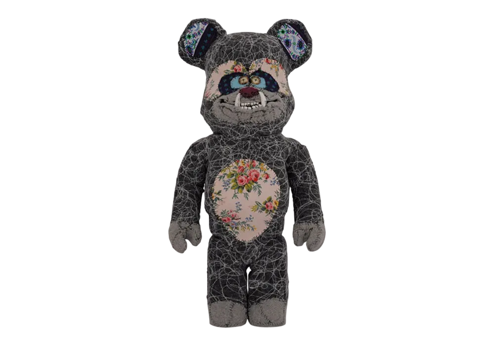MEDICOM TOY "BEARBRICK" -Anne Valerie Dupond ONE OF KIND- Tangled Web 1000%