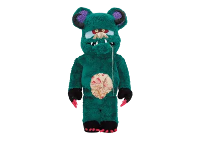 MEDICOM TOY "BEARBRICK" -Anne Valerie Dupond ONE OF KIND- Big Green 1000%