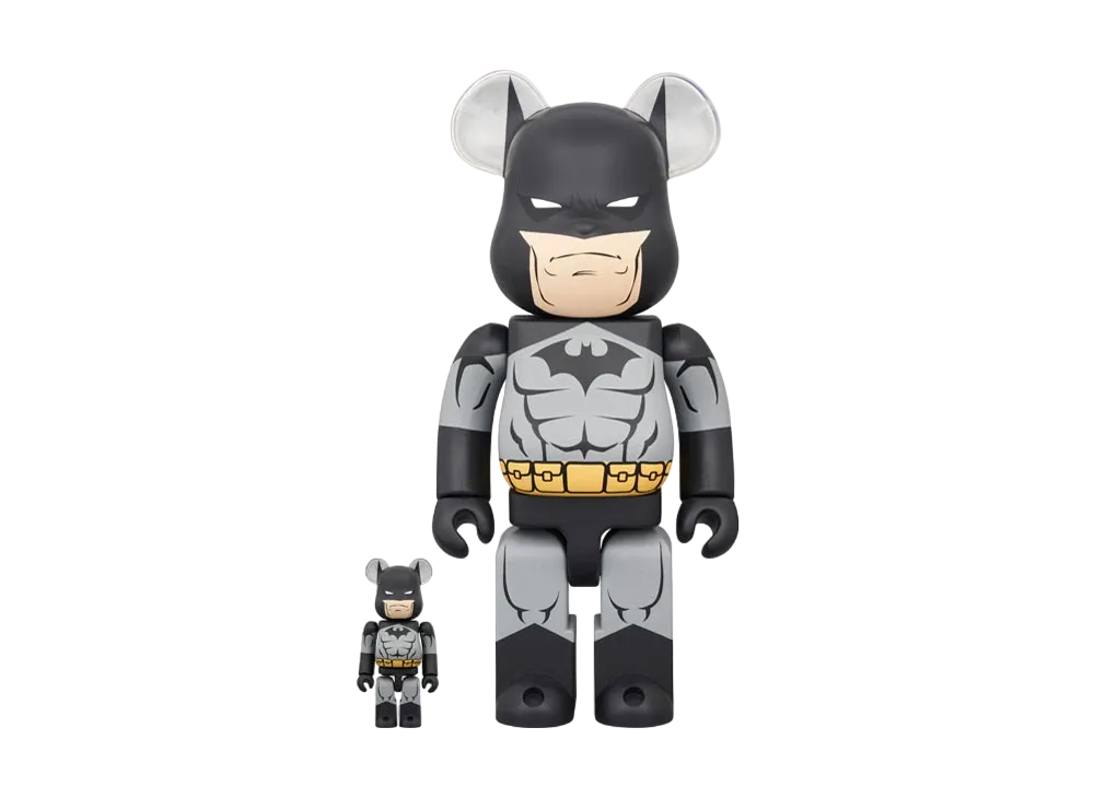 MEDICOM TOY "BEARBRICK" -BATMAN:HUSH- BATMAN (BATMAN:HUSH BLACK Ver.)100% & 400%