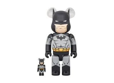 MEDICOM TOY "BEARBRICK" -BATMAN:HUSH- BATMAN (BATMAN:HUSH BLACK Ver.)100% & 400%