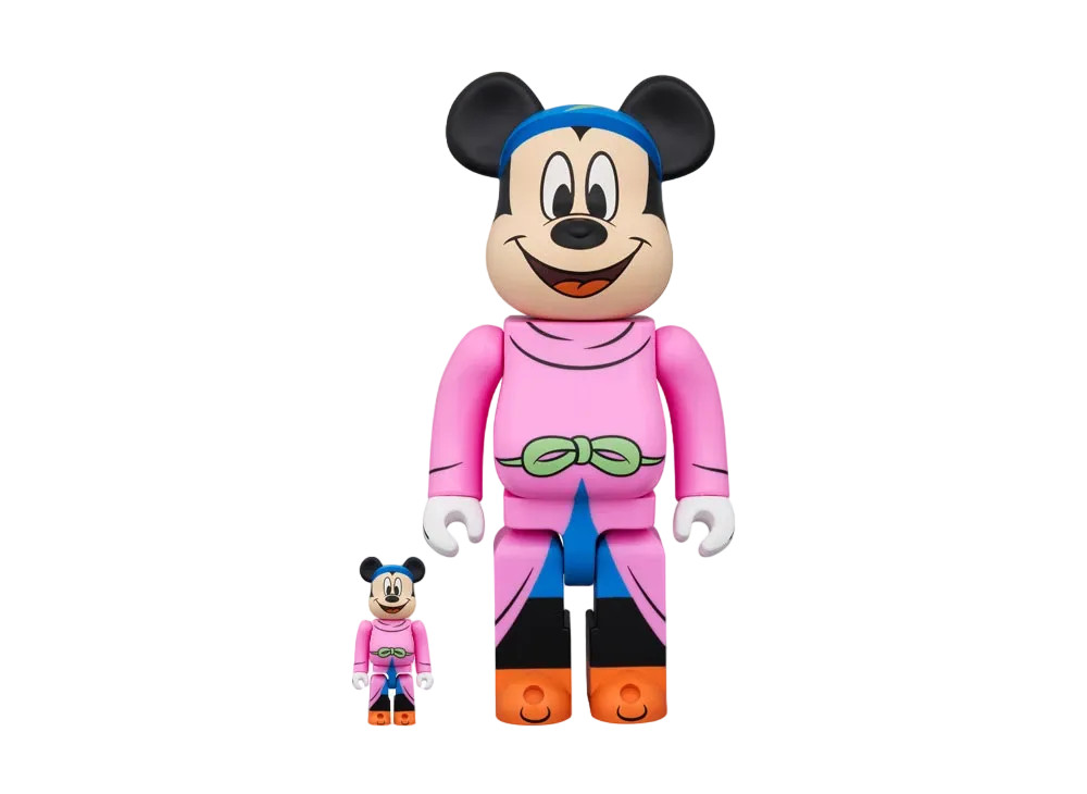 MEDICOM TOY "BEARBRICK" -DISNEY FANTASIA- "SORCERER'S APPRENTICE" MICKEY 100% & 400%