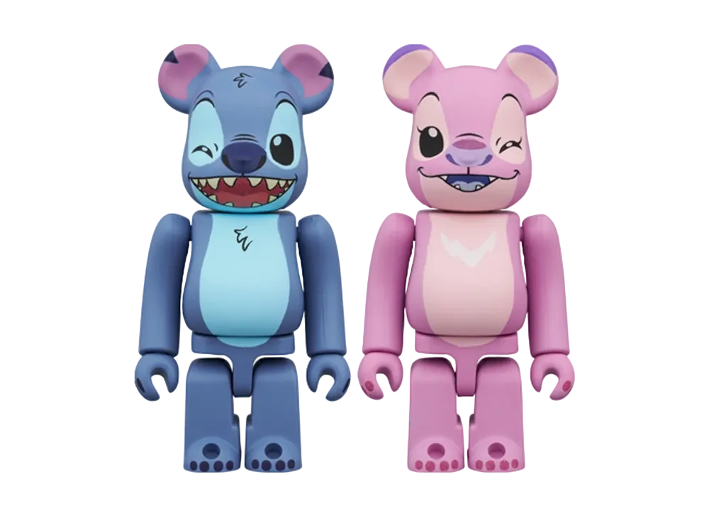 MEDICOM TOY "BEARBRICK" -Lilo & Stitch: The Series- STITCH & ANGEL 2PCS SET