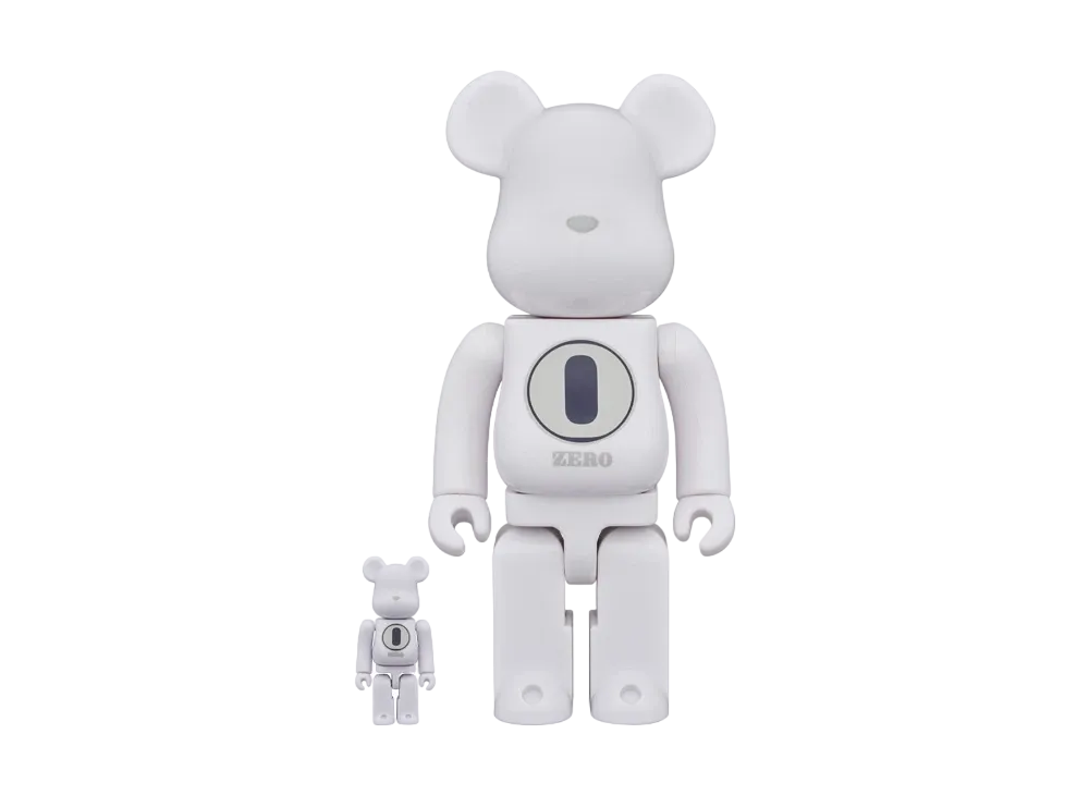 MEDICOM TOY "BEARBRICK" ROBERT INDIANA x fragmentdesign 100% & 400% WHITE