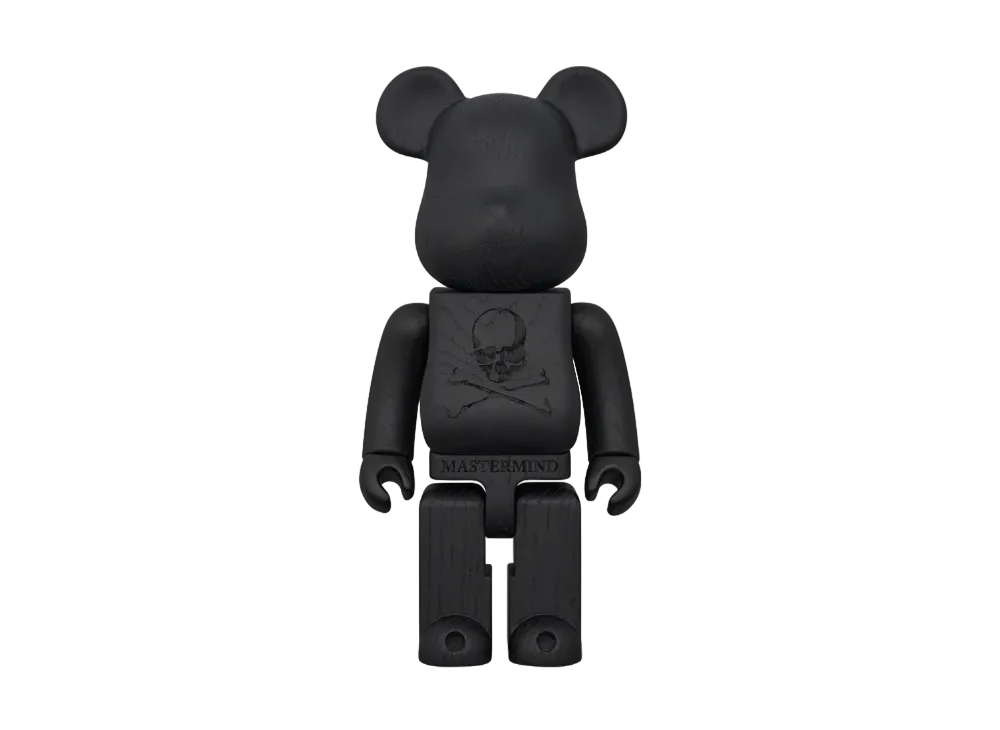 MEDICOM TOY "BEARBRICK" Karimoku mastermind JAPAN Sumi black 400%