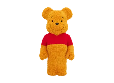 MEDICOM TOY "BEARBRICK" -Disney- Winnie the Pooh COSTUME Ver. (PILE FABRIC) 1000%