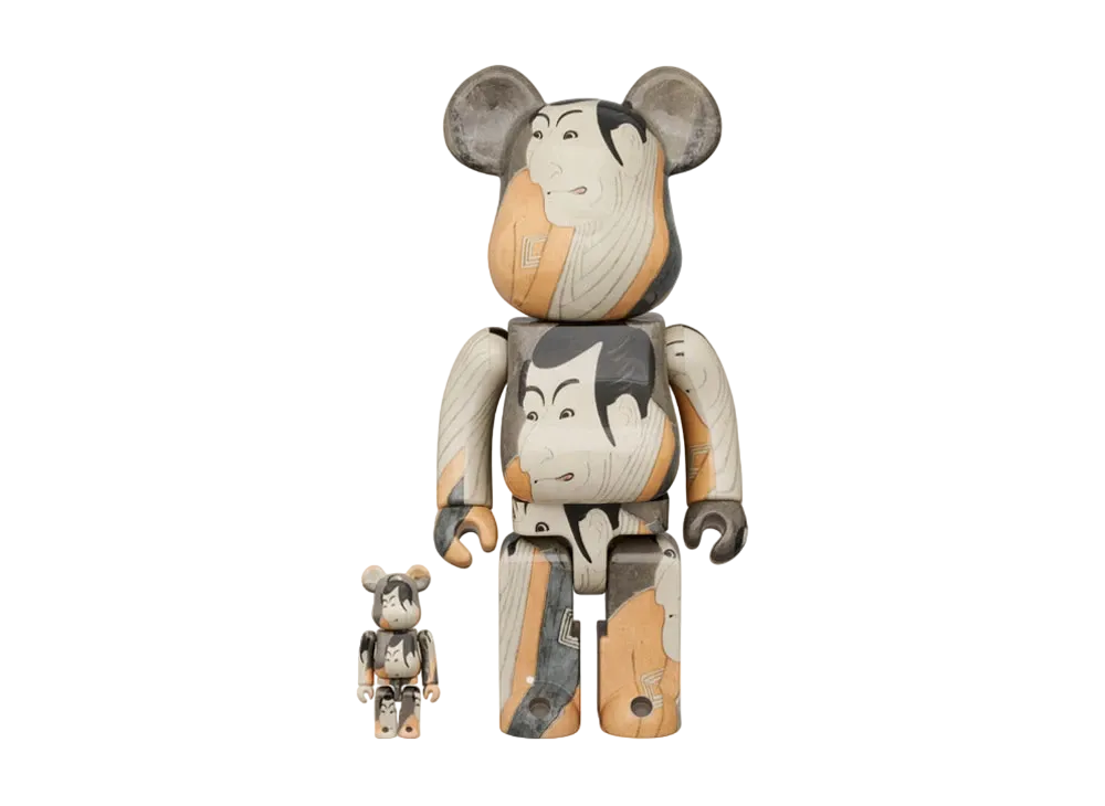 MEDICOM TOY "BEARBRICK" -MFA Boston- Boston Museum Toshusai Sharaku "Ichikawa Ebizo's Takemura Sadanoshin" 100% & 400%