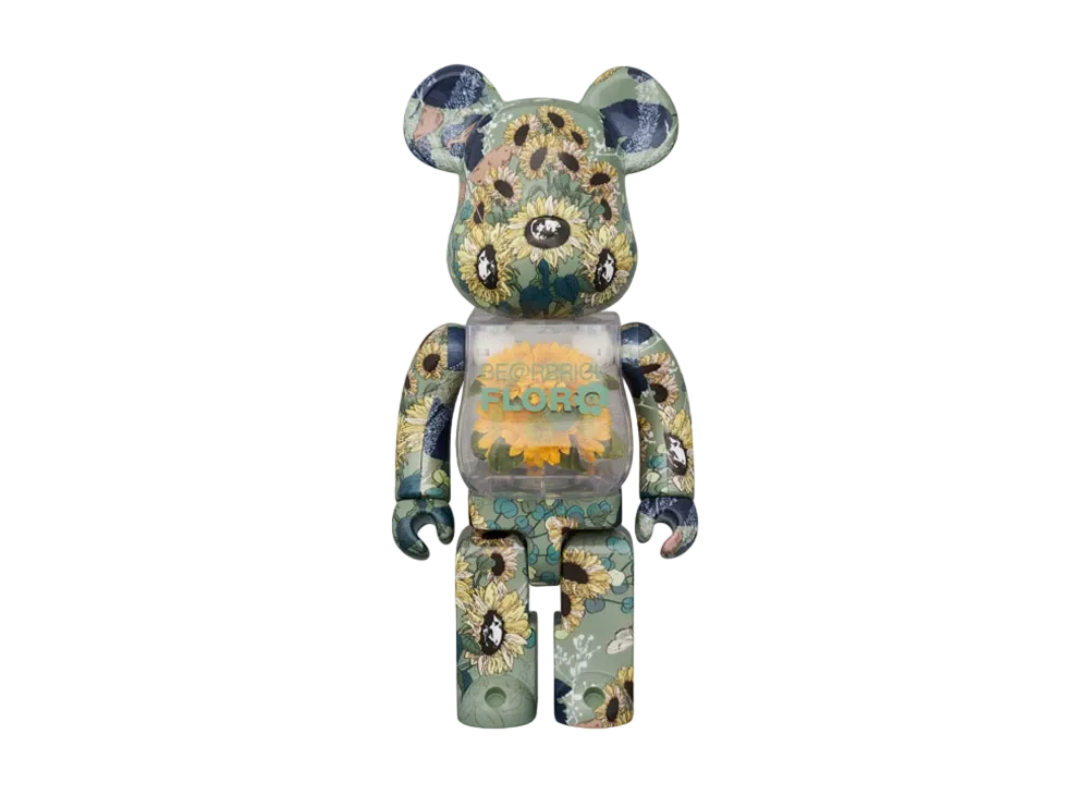 MEDICOM TOY "BEARBRICK" -MAMES- FLORA SUNFLOWER 400%