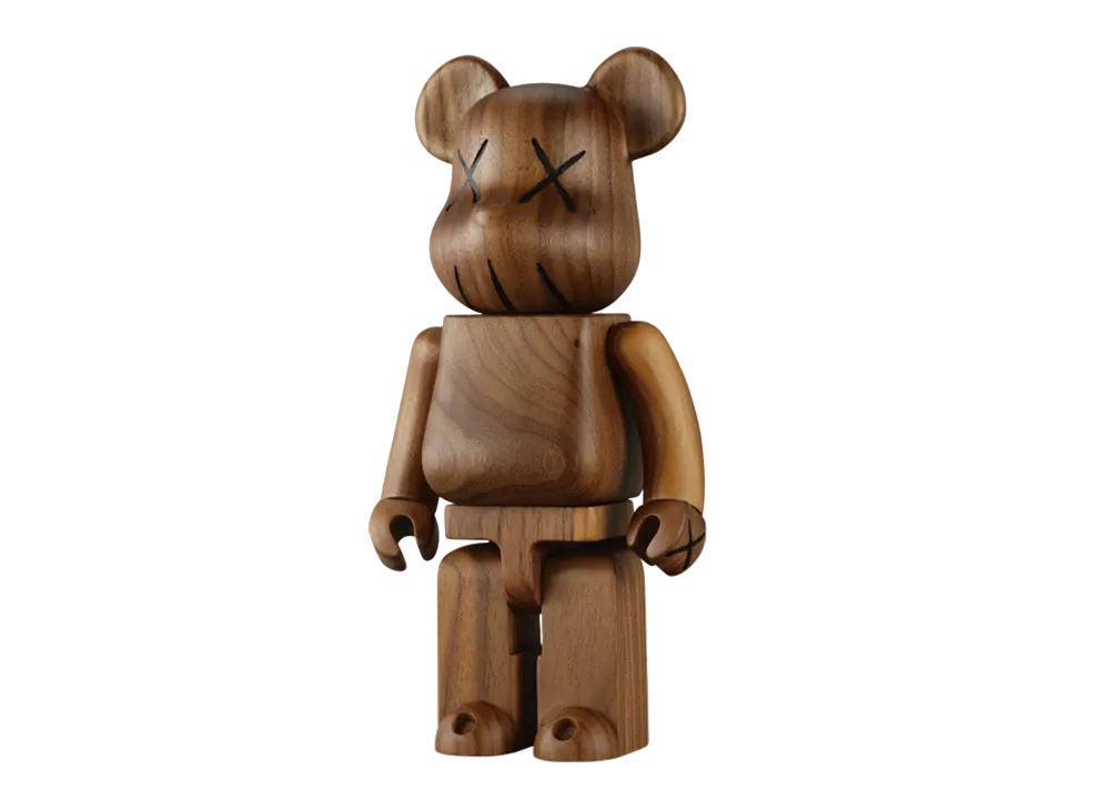 MEDICOM TOY "BEARBRICK" -WWT- No.000 WORLD WIDE TOUR KAWS 400%