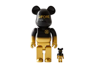 MEDICOM TOY "BEARBRICK" G/FORE Limited Collection 100% & 400%