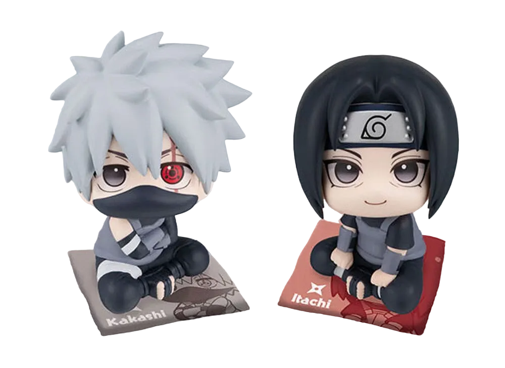 MegaHouse "Lookup" -Naruto Shippuden- Kakashi Hatake Anbu ver. & Itachi Uchiha Anbu ver. Set Limited edition with a crushion