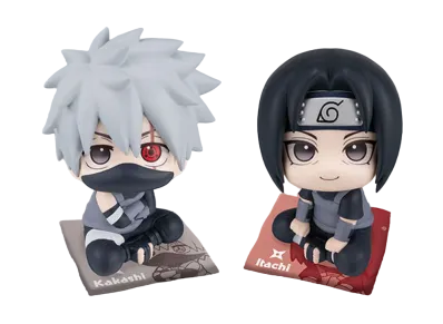 MegaHouse "Lookup" -Naruto Shippuden- Kakashi Hatake Anbu ver. & Itachi Uchiha Anbu ver. Set Limited edition with a crushion