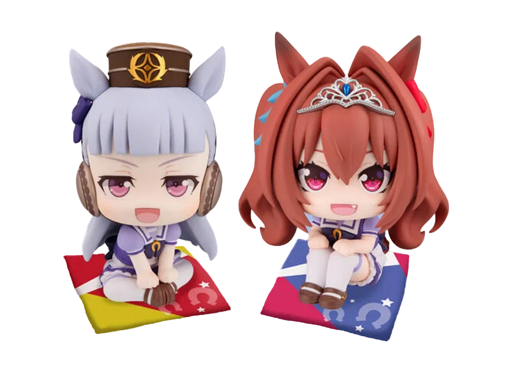 MegaHouse "Lookup" -Uma Musume: Pretty Derby- Gold Ship & Daiwa Scarlet Limited edition with a cushion