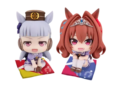 MegaHouse "Lookup" -Uma Musume: Pretty Derby- Gold Ship & Daiwa Scarlet Limited edition with a cushion