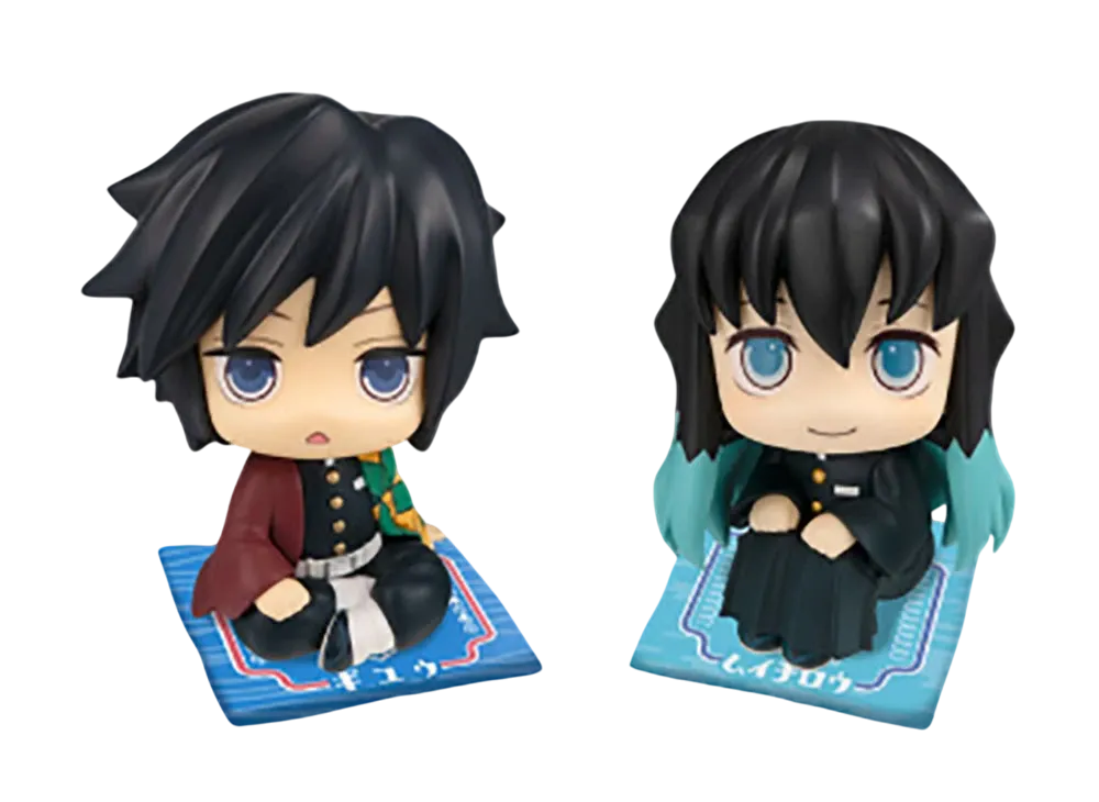 MegaHouse "Lookup" -Demon Slayer: Kimetsu no Yaiba- Giyu Tomioka (Stupefied Face ver.) & Muichiro Tokito (Smile Face ver.) Set Limited edition with a crushion