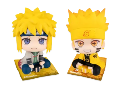 MegaHouse "Lookup" -Naruto Shippuden- Naruto Uzumaki (Six Paths Sage Mode) & Minato Namikaze Set Limited edition with a crushion