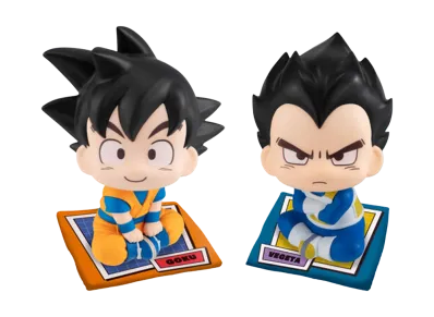 MegaHouse "Lookup" -Dragon Ball DAIMA- Son Goku (Mini) & Vegeta (Mini) Set Limited edition with a crushion