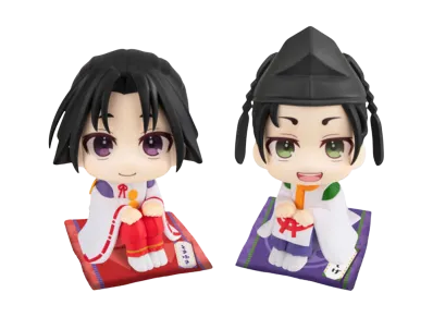 MegaHouse "Lookup" -The Elusive Samurai- Hojo Tokiyuki & Suwa Yorishige Set Limited edition with a crushion