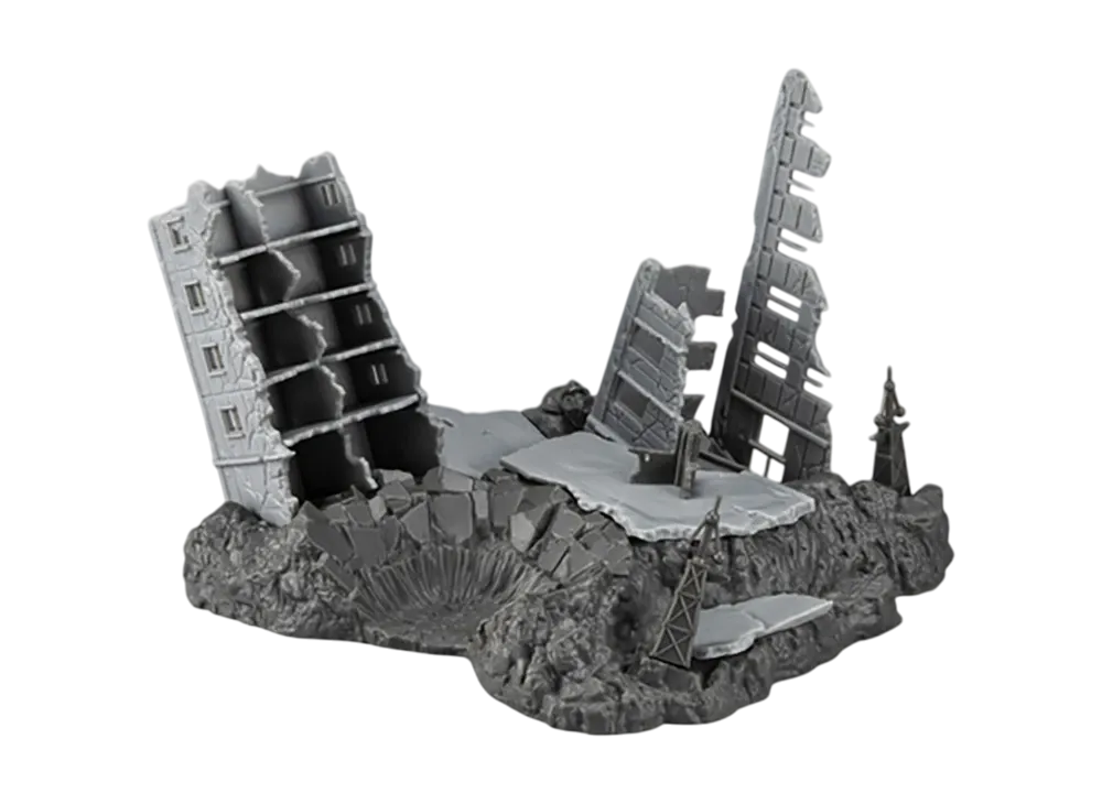 MegaHouse "Realistic Model Series G Structure" -Mobile Suit Gundam- [GS02M] New York City Ruins (Material Color Edition)
