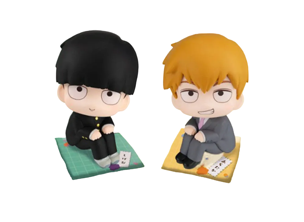 MegaHouse "Lookup" -Mob Psycho 100 III- Shigeo Kageyama & Arataka Reigen Limited edition with a cushion.