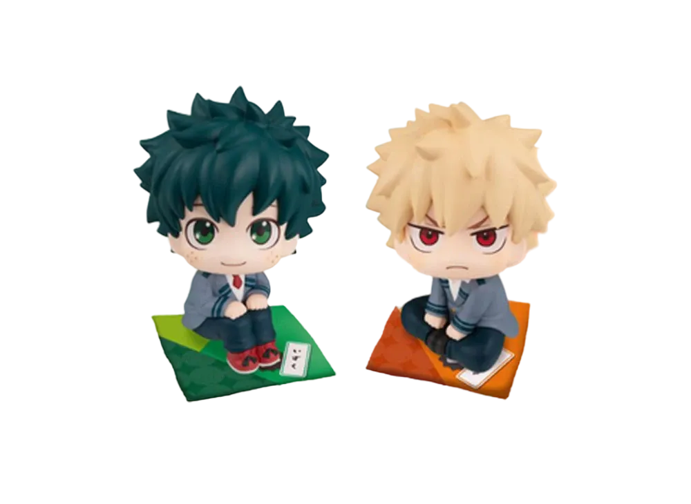 MegaHouse "Lookup" -My Hero Academia- Izuku Midoriya & Katsuki Bakugo Limited edition with a cushion.