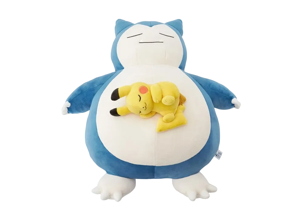 The Pokemon Company -Pokemon- Chewy Plush Pokemon Sleep Goodnight Snorlax & Pikachu