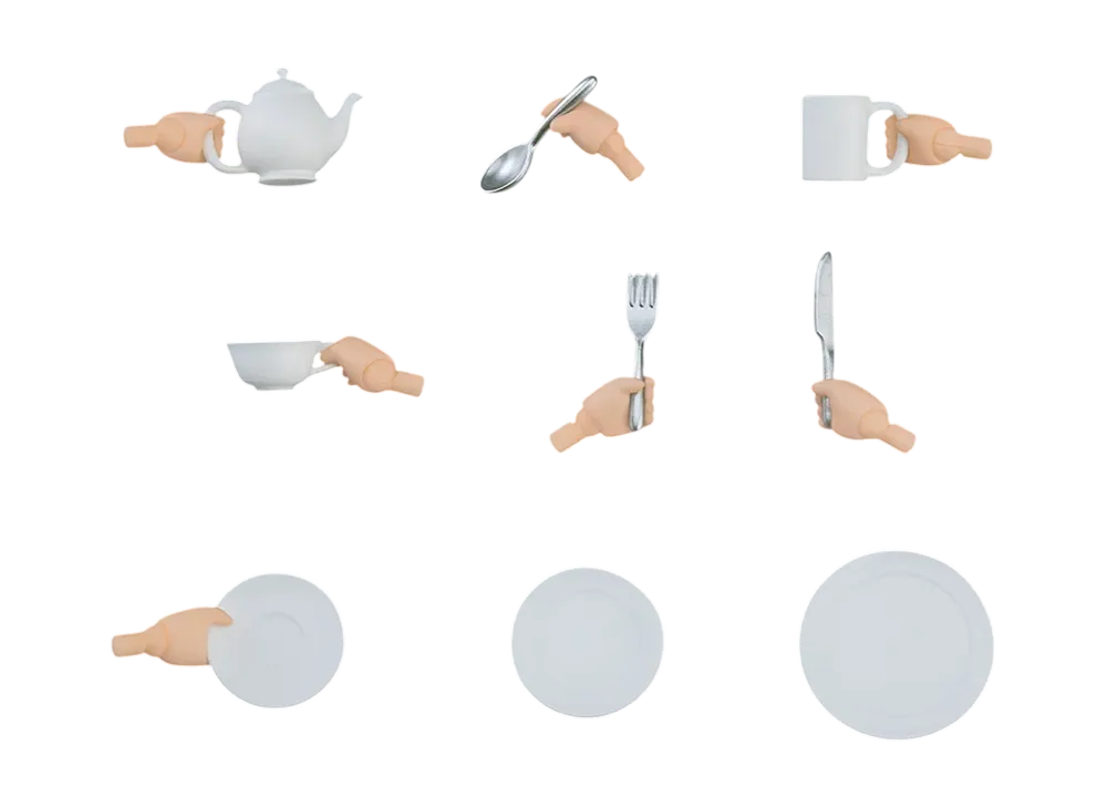 Good Smile Company "Nendoroid Doll" -Nendoroid Doll- Tableware Parts Set