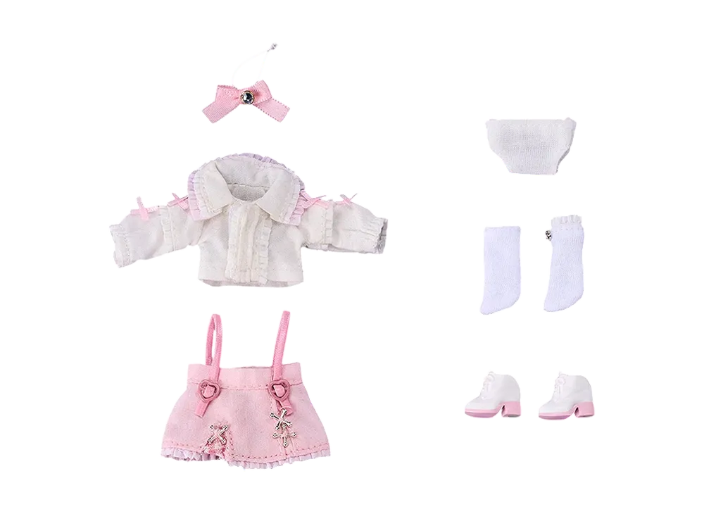 Good Smile Company "Nendoroid Doll" -Nendoroid Doll- Outfit Set: Suspender Skirt Set (White & Pink)