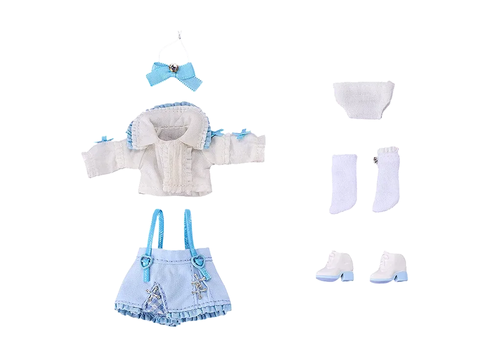 Good Smile Company "Nendoroid Doll" -Nendoroid Doll- Outfit Set: Suspender Skirt Set (White & Blue)