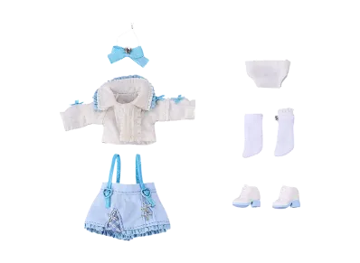 Good Smile Company "Nendoroid Doll" -Nendoroid Doll- Outfit Set: Suspender Skirt Set (White & Blue)